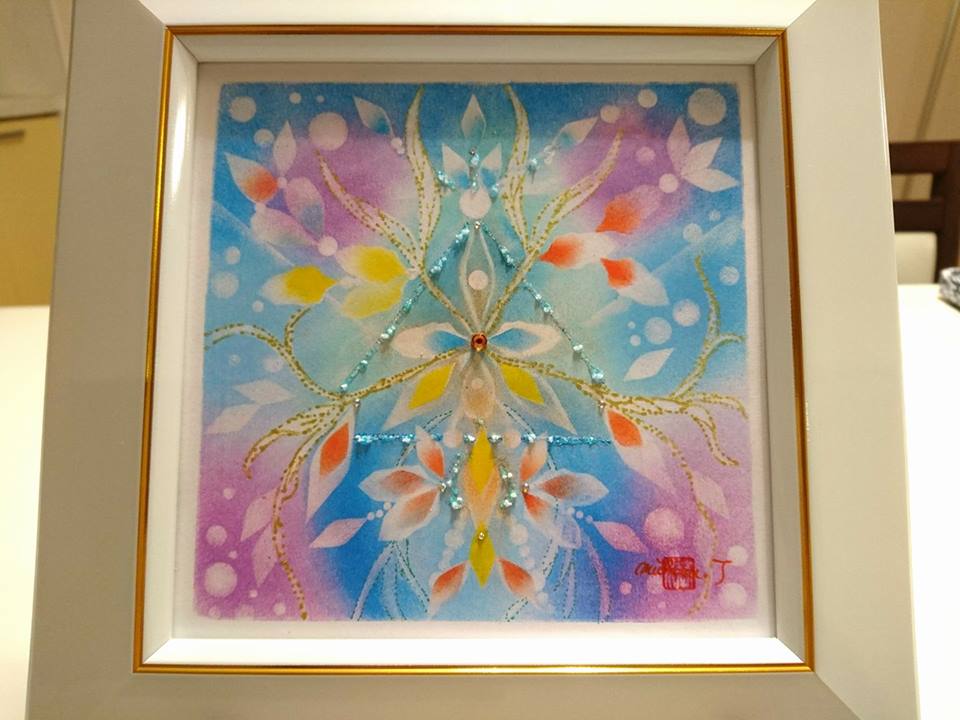 【制作実績】結晶の花アート「あなただから叶う」2